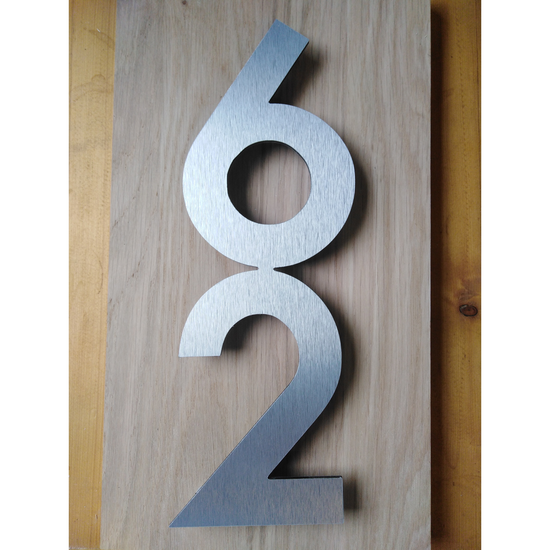 aluminium wood number house sign dublin ireland