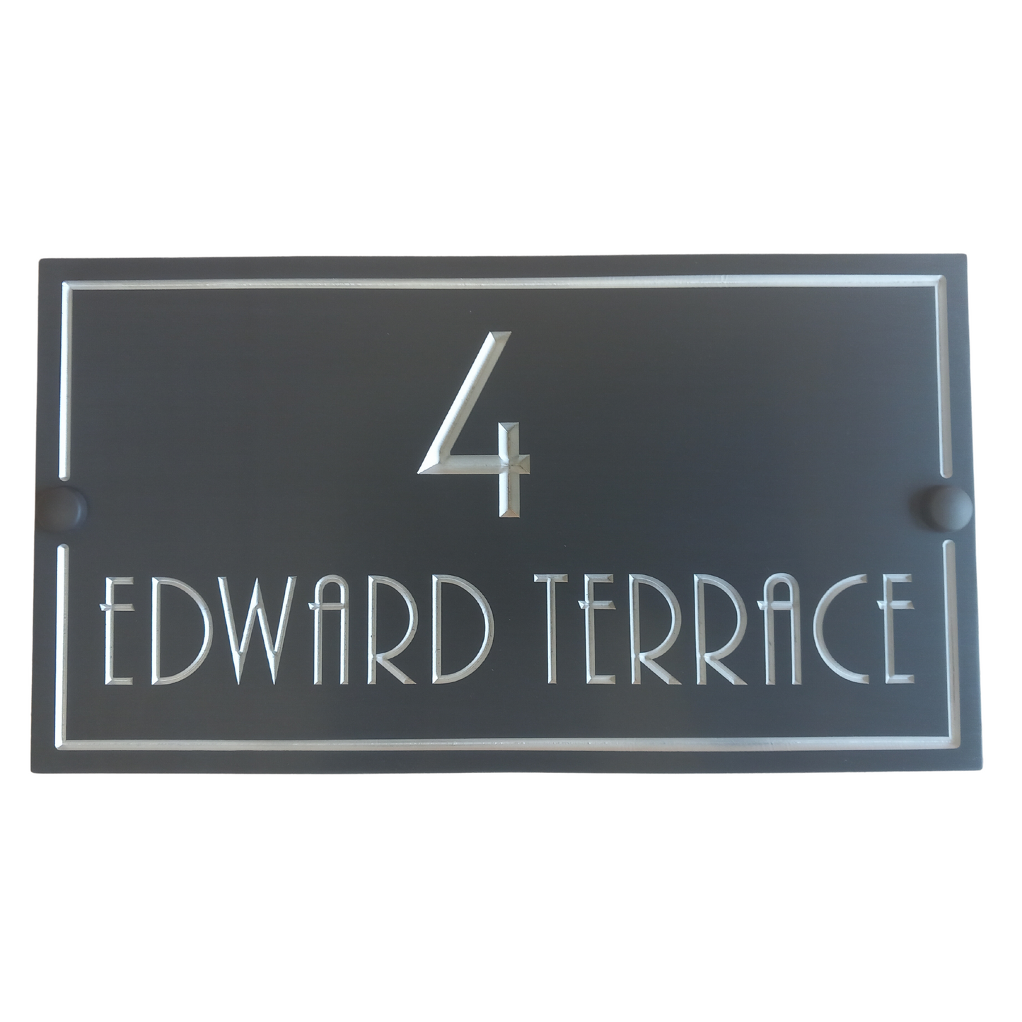 Grey Rectangle Corian Sign (325x180mm)