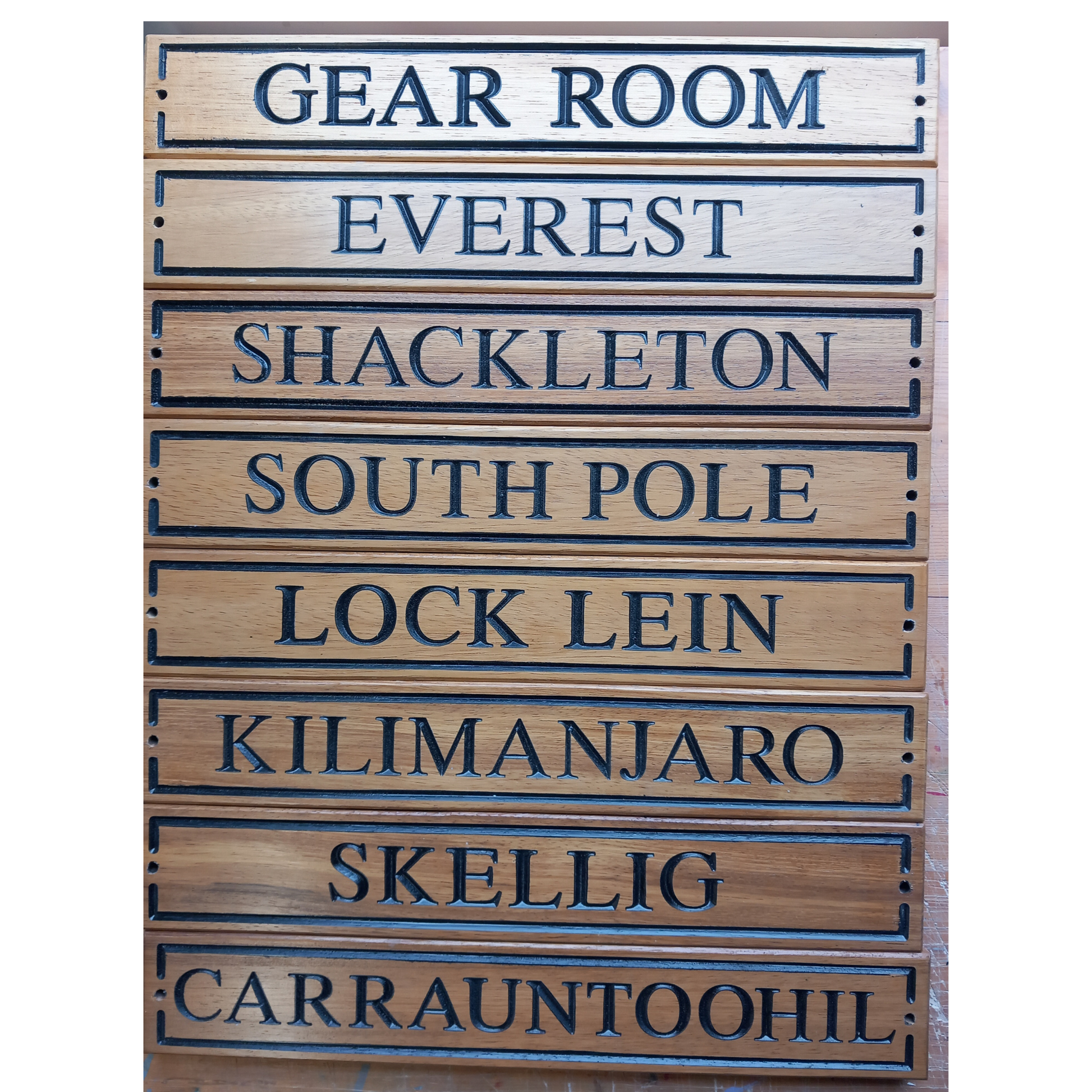 Wooden Rectangle Sign (400x100mm)