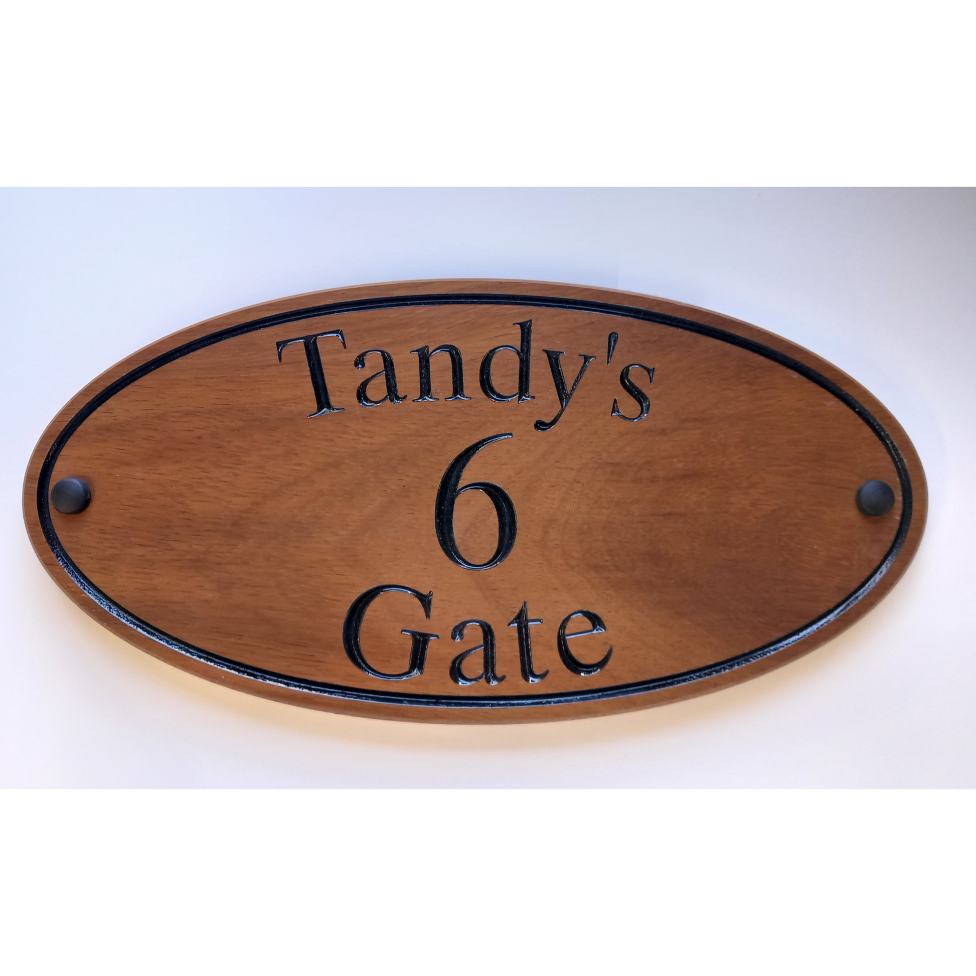 Wooden Oval Sign (395x185mm)