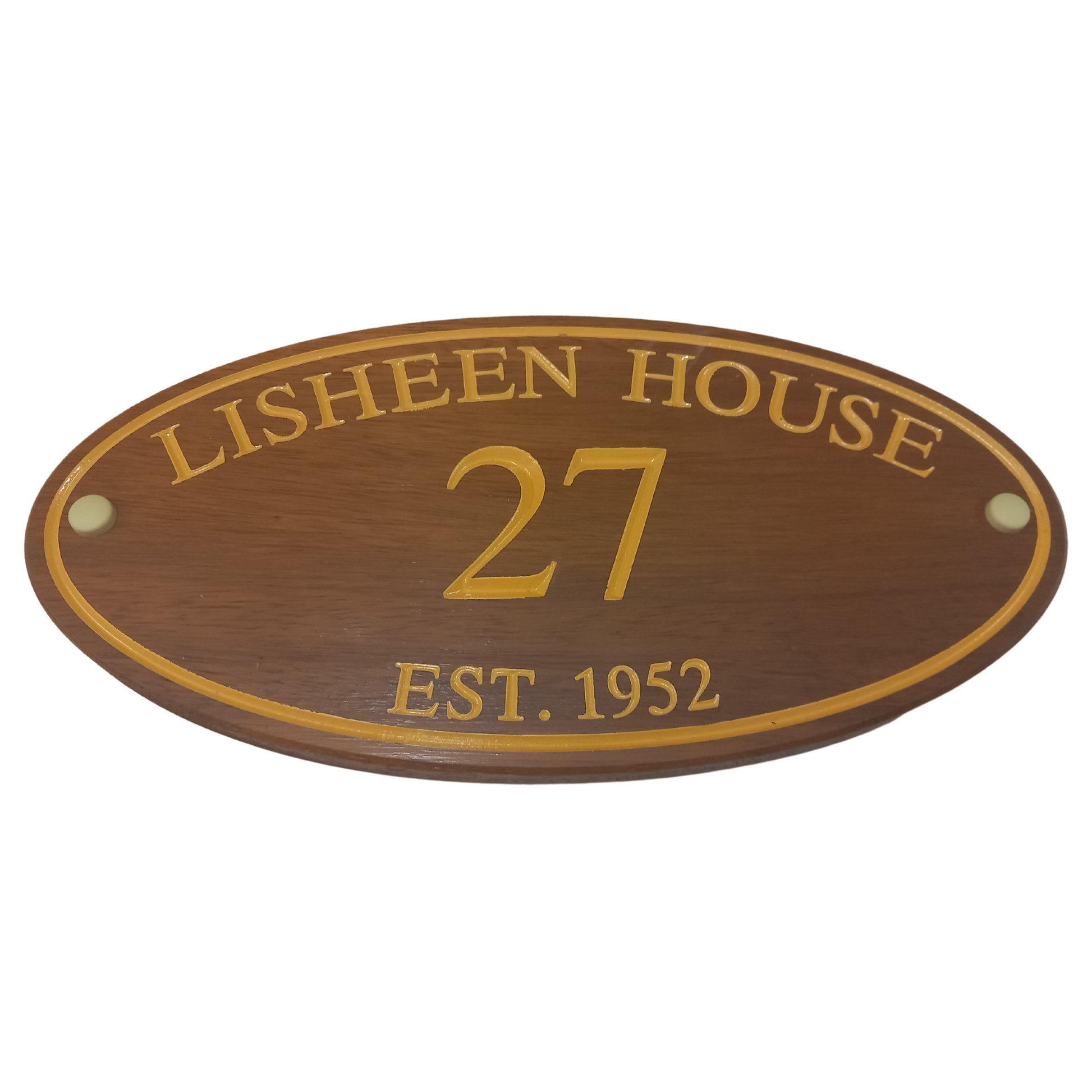 Wooden Oval Sign (395x185mm)