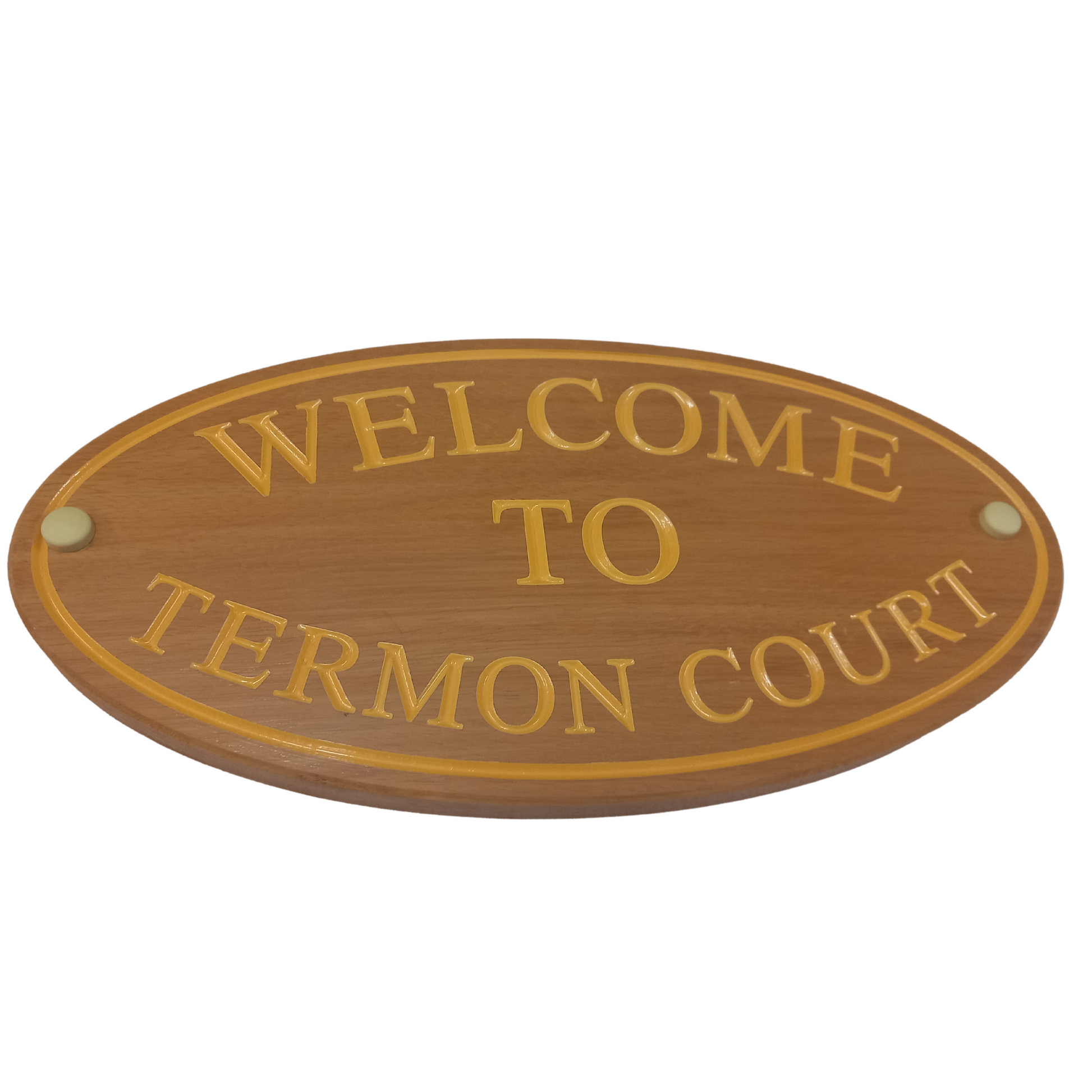 Wooden Oval Sign (395x185mm)