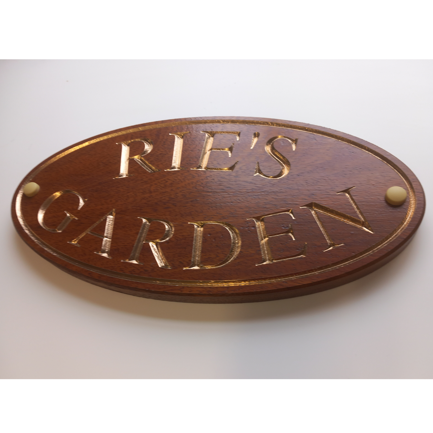 Wooden Oval Sign (395x185mm)