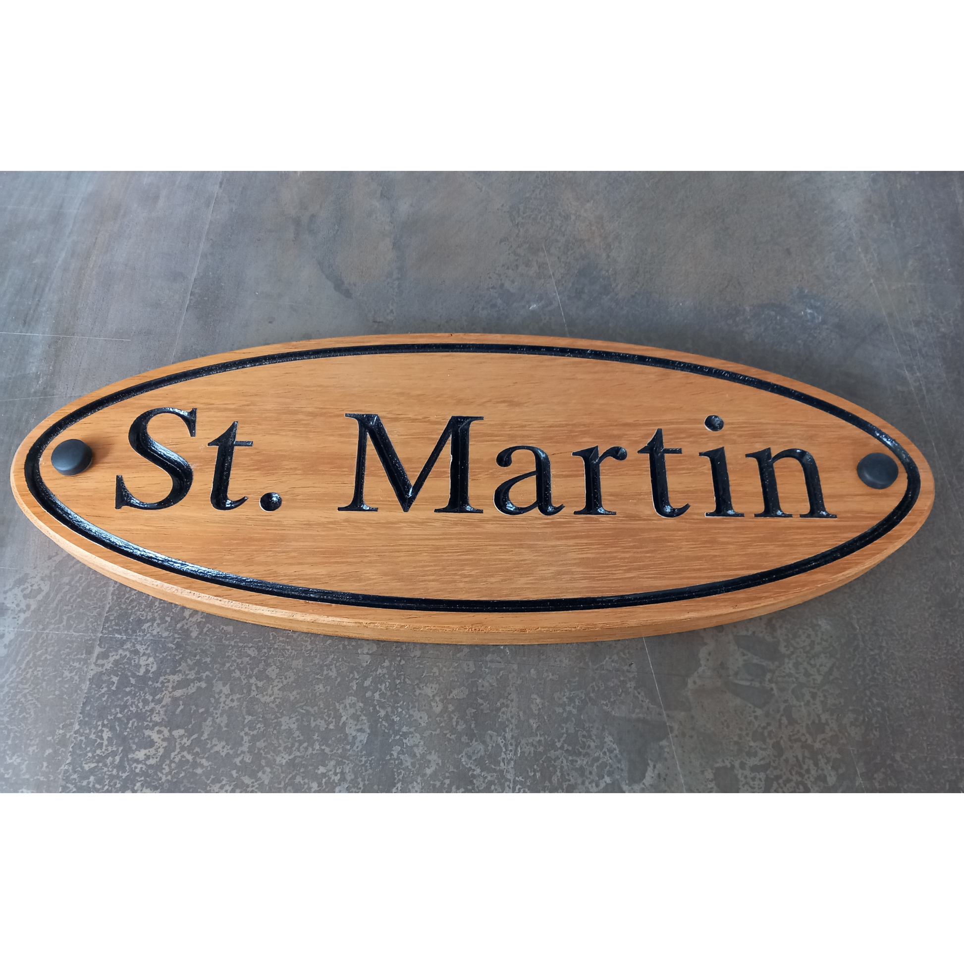 Wooden Oval Sign (395x145mm)