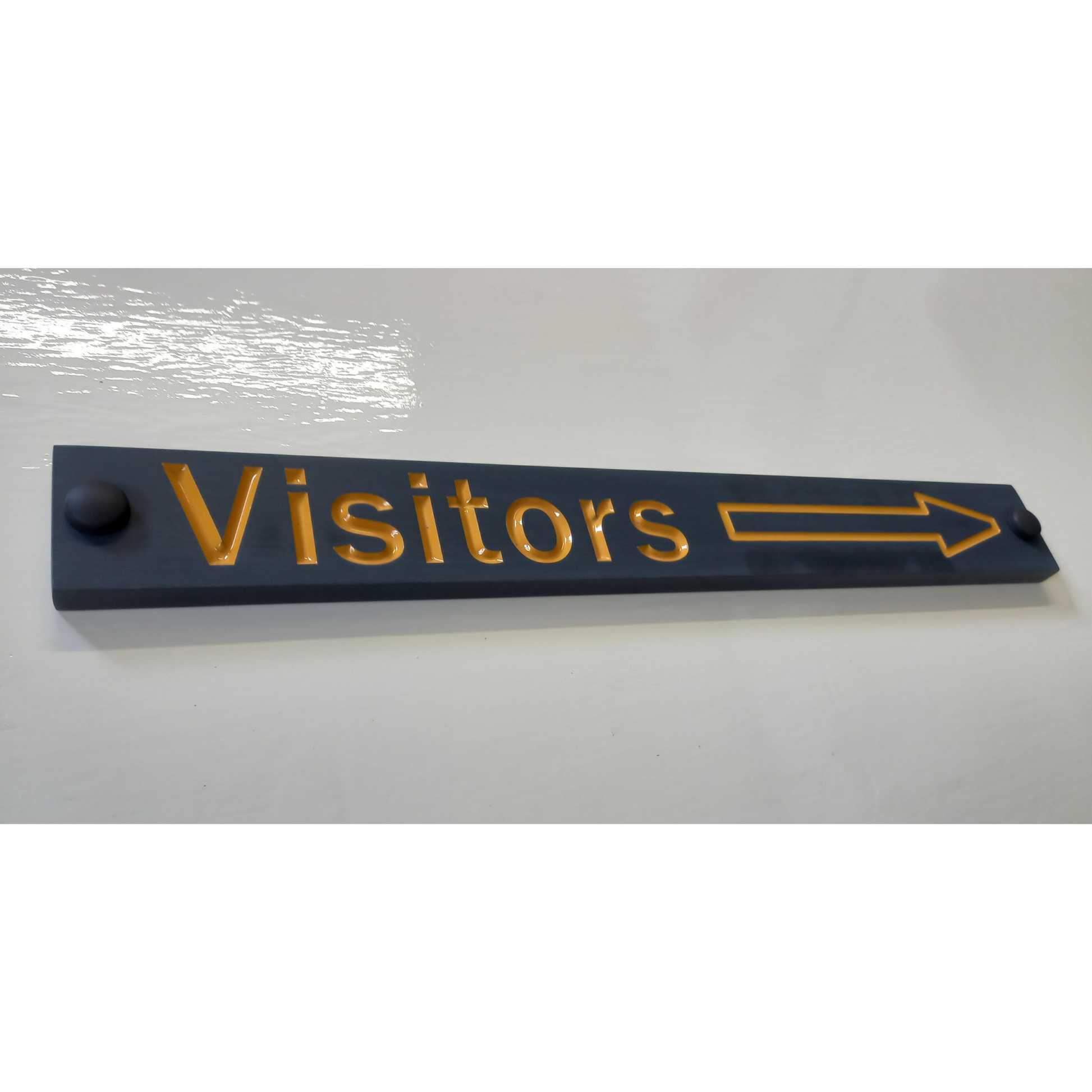 Grey Rectangle Corian Sign (400x48mm)