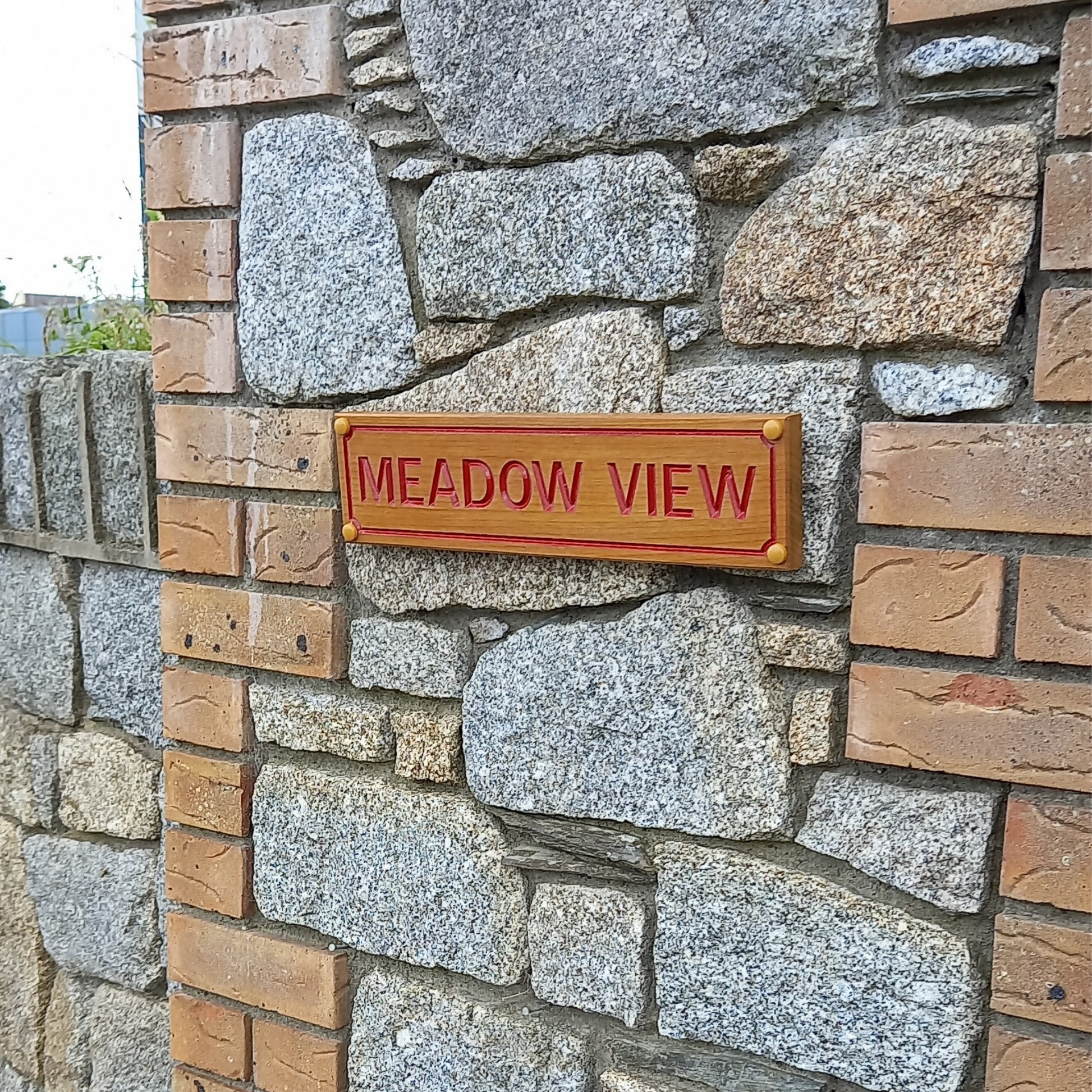 Wooden Rectangle Sign (400x100mm)