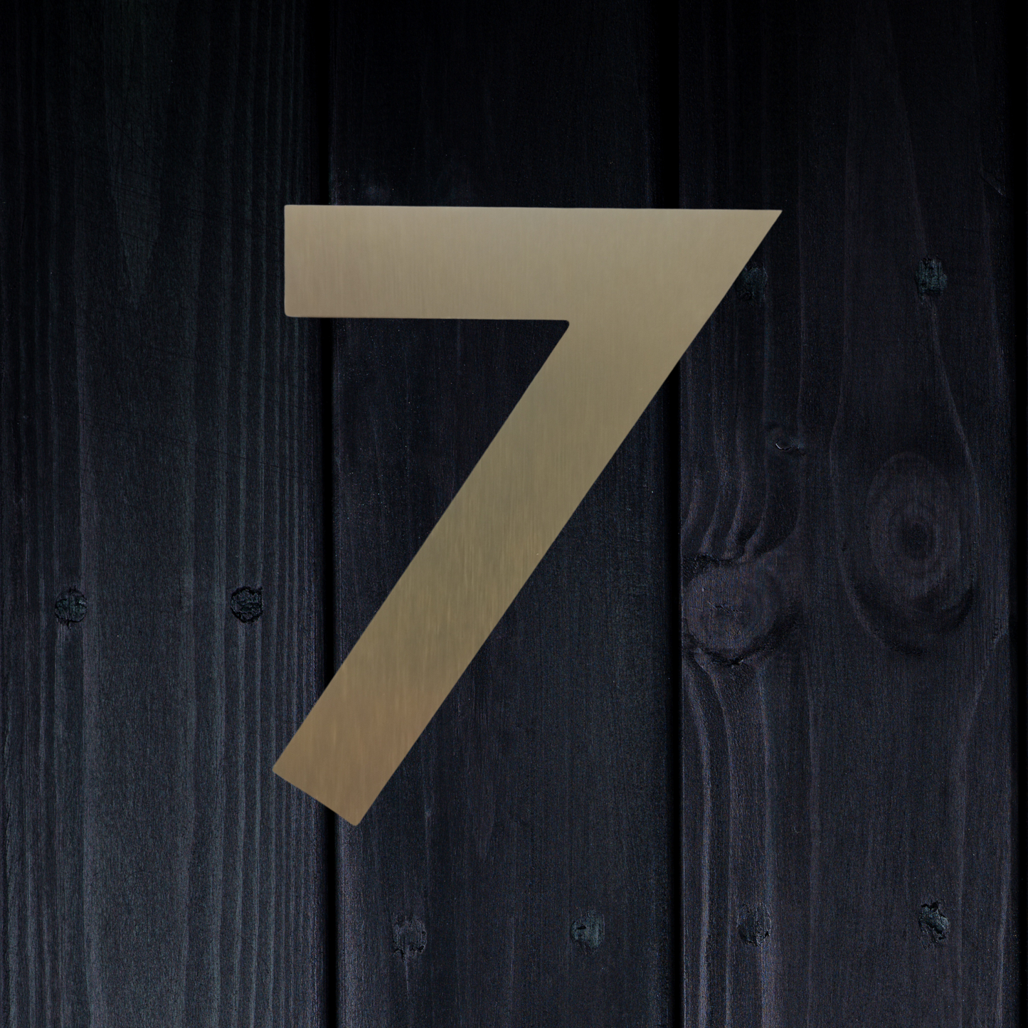 Stick On Number 7 - Brushed Gold