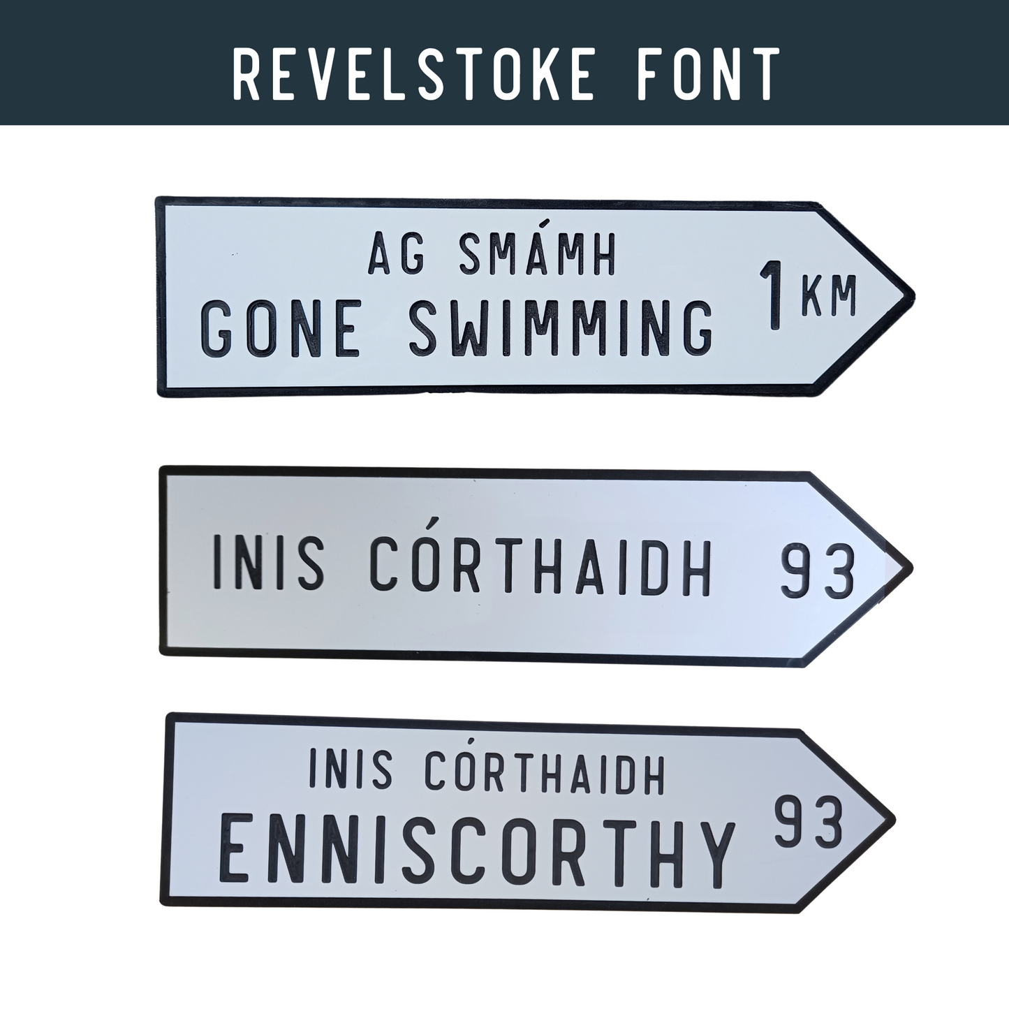 Irish Road Sign (Large) - Personalise It