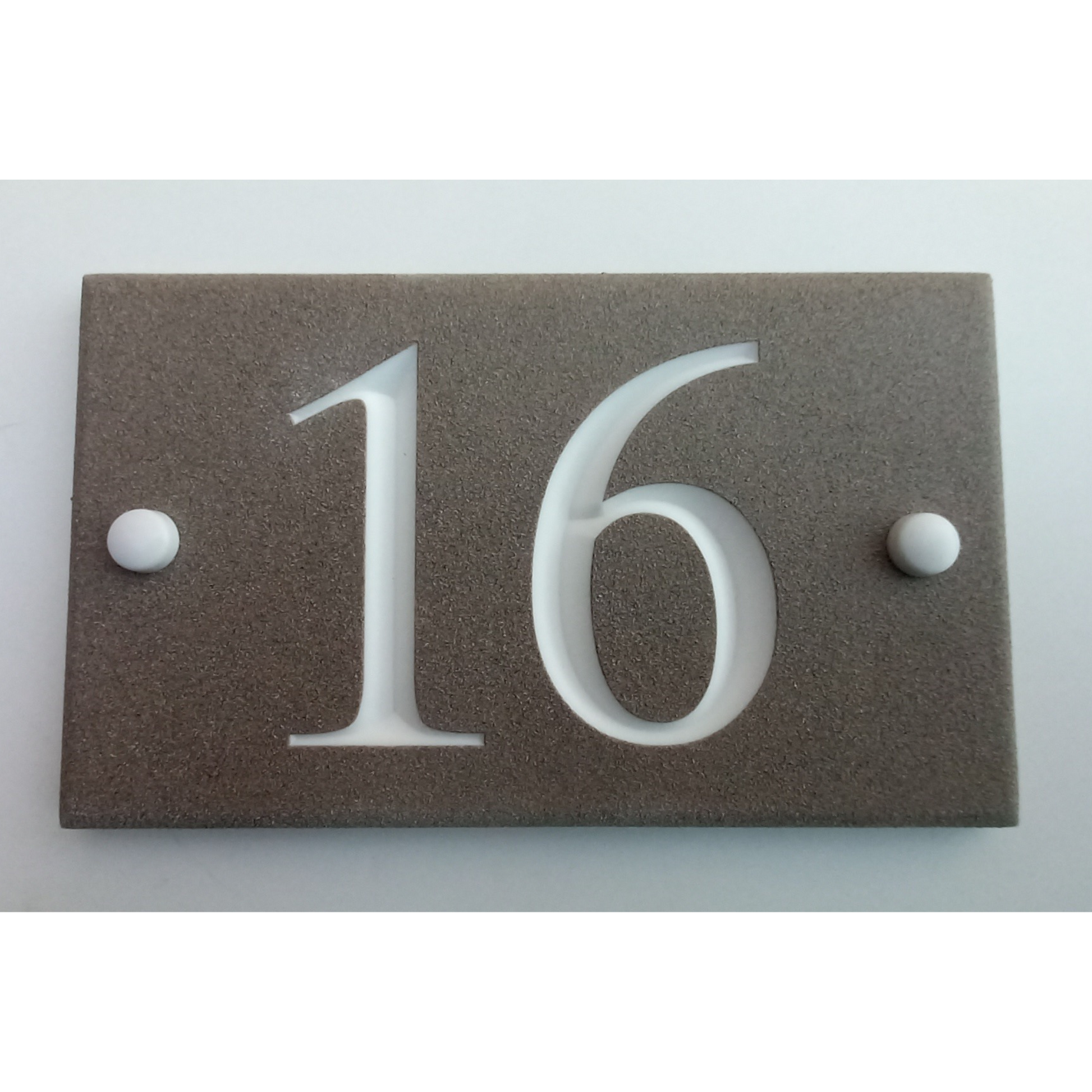 Desert Bisque Rectangle Corian Sign (200x120mm)