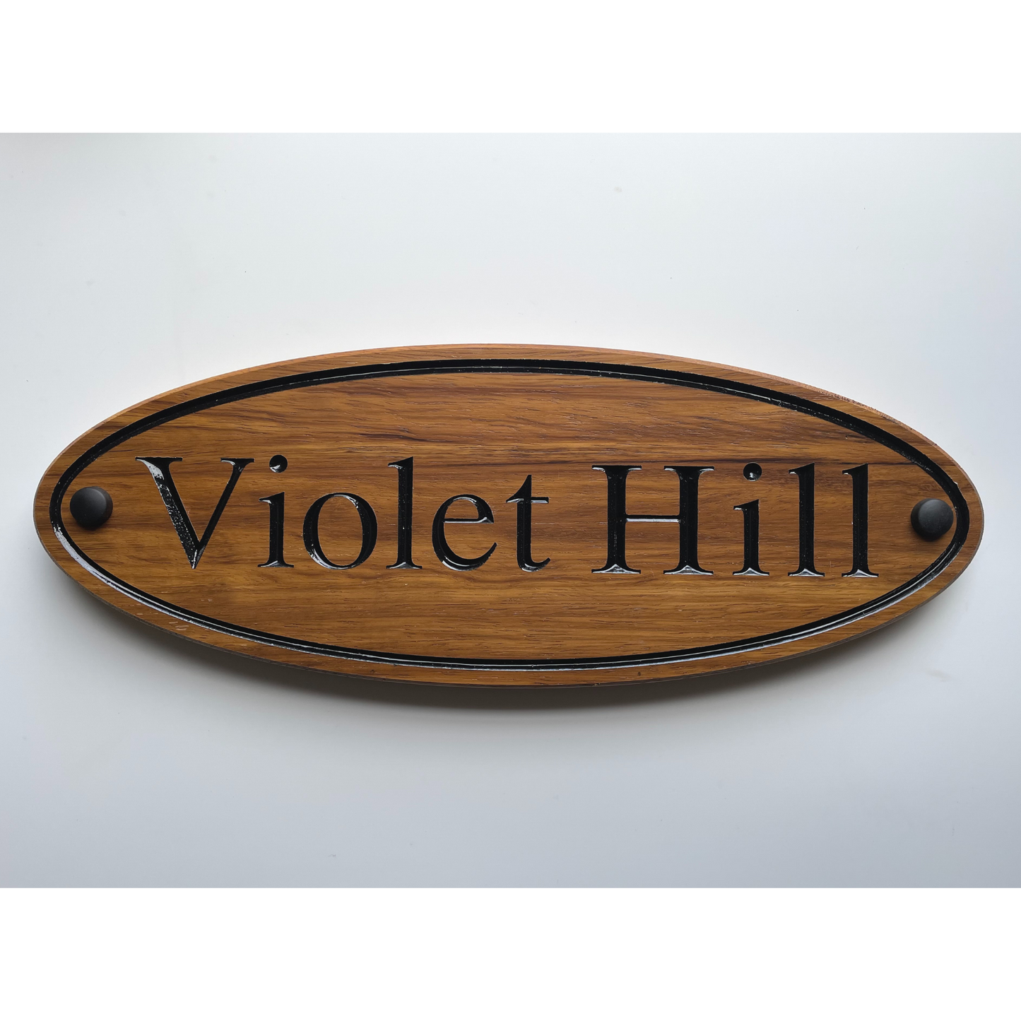 Wooden Oval Sign (395x145mm)