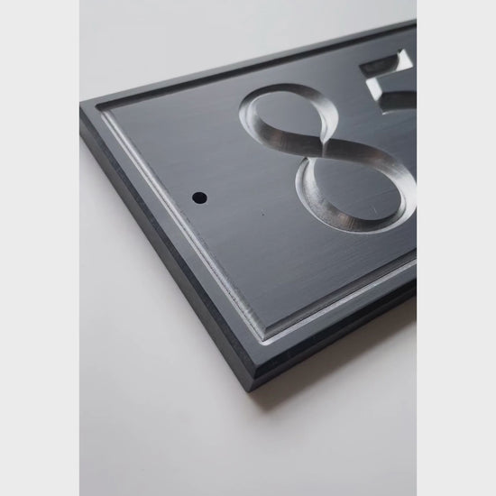 Grey Rectangle Corian Sign